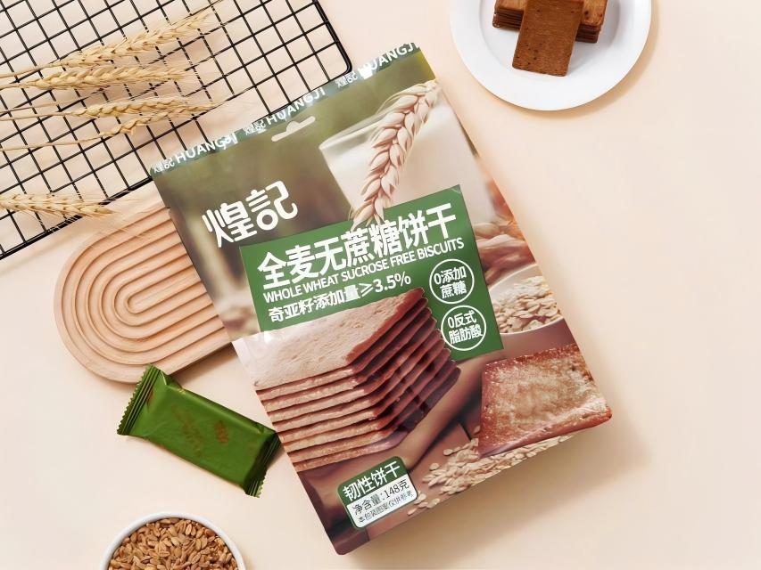 煌记 全麦无蔗糖饼干148g