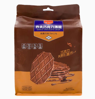 丹夫/巧克力薄脆110g
