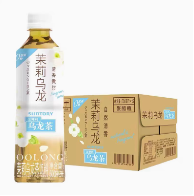 500ml三得利无糖茉莉乌龙茶