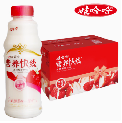 500ml娃哈哈营养快线 草莓味