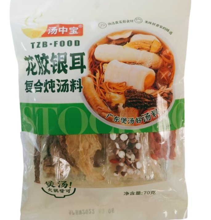 70g汤中宝花胶银耳