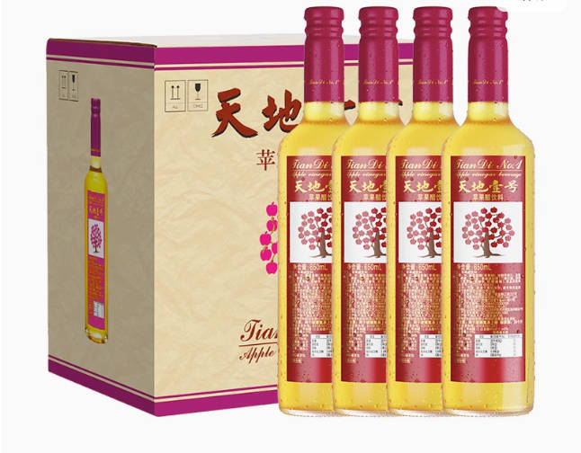 天地1号苹果醋650ml4连瓶