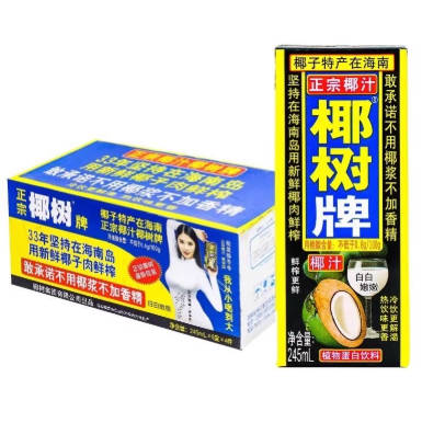 纸盒椰树椰汁245g